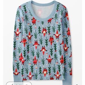 Hanna Anderson Blue Gnome Print Sweater